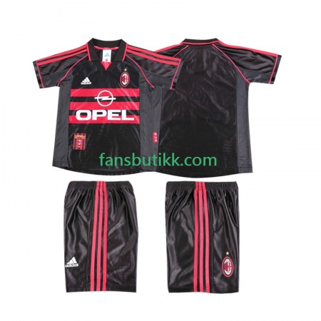Fotballdrakt AC Milan 1999 Barn Retro Tredjetrøye 1998 Kortermet